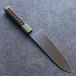 Sakai Takayuki JEWEL Emerald VG1 Santoku  180mm Wenge (Double Green Ring) Handle - Japannywholesale