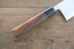 Hideo Kitaoka White Steel No.2 Damascus Deba  180mm Shitan Handle - Japannywholesale