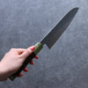 Sakai Takayuki JEWEL Emerald VG1 Santoku  180mm Wenge (Double Green Ring) Handle - Japannywholesale