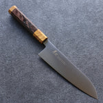 Sakai Takayuki JEWEL Topaz VG1 Santoku  180mm Wenge (Double Yellow Ring) Handle - Japannywholesale