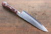 Seisuke VG10 17 Layer Damascus Gyuto  180mm Mahogany Handle - Japannywholesale