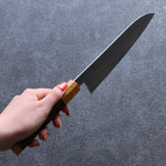 Sakai Takayuki JEWEL Topaz VG1 Santoku  180mm Wenge (Double Yellow Ring) Handle - Japannywholesale