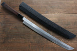 Sakai Takayuki Zangetsu Silver Steel No.3 Sakimaru Yanagiba  Wenge Handle with Sheath - Japannywholesale