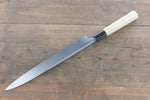 Sukenari [Left Handed] Blue Steel No.2 Hongasumi Yanagiba  Magnolia Handle - Japannywholesale