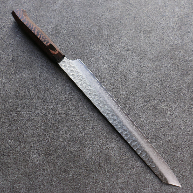 Sakai Takayuki Hien AUS10 45 Layer Damascus Kiritsuke Sujihiki  300mm Wenge Handle - Japannywholesale