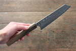 Yoshimi Kato SG2 Damascus Bunka  165mm with Black Persimmon Handle D - Japannywholesale