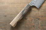 Yoshimi Kato SG2 Damascus Bunka  165mm with Black Persimmon Handle D - Japannywholesale