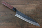 Yoshimi Kato Blue Super Clad Kurouchi Gyuto Japanese Chef Knife 210mm Honduras Handle - Japannywholesale