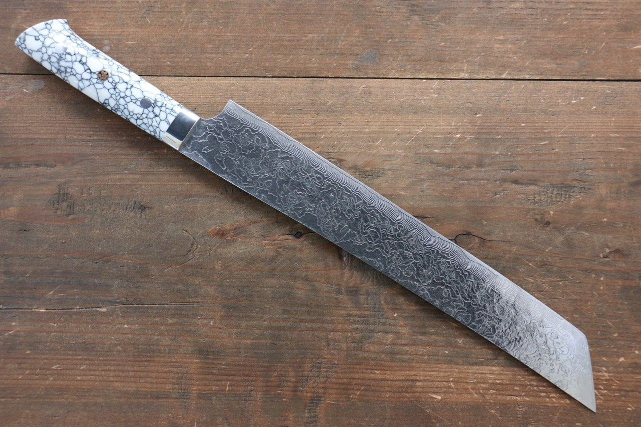 Takeshi Saji R2/SG2 Diamond Finish Damascus Kengata Yanagiba 270mm