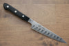 Seisuke Swedish Steel Petty-Utility Salmon  120mm Black Pakka wood Handle - Japannywholesale