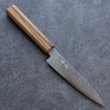 Seisuke ZA-18 Mirrored Finish Damascus Petty-Utility  135mm Oak Handle - Japannywholesale