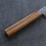 Seisuke ZA-18 Mirrored Finish Damascus Petty-Utility  135mm Oak Handle - Japannywholesale