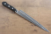 Seisuke Swedish Steel Sujihiki Salmon  240mm Black Pakka wood Handle - Japannywholesale