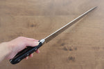 Seisuke Swedish Steel Sujihiki Salmon  240mm Black Pakka wood Handle - Japannywholesale