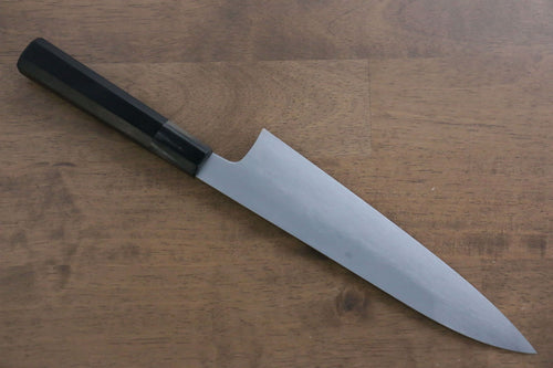 Jikko Fujisan Honyaki White Steel No.3 Gyuto  210mm Ebony Wood Handle Kasumi - Japannywholesale