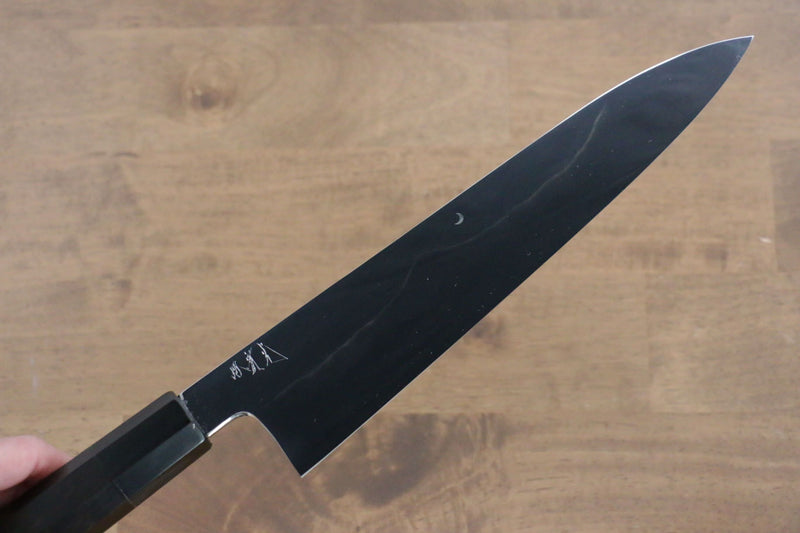 Jikko Fujisan Honyaki White Steel No.3 Mirrored Finish Gyuto  240mm Ebony Wood Handle - Japannywholesale