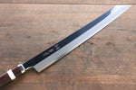 Sakai Takayuki Shiden Silver Steel No.3 Kengata Yanagiba  300mm Desert Ironwood(Sugihara model) Handle - Japannywholesale