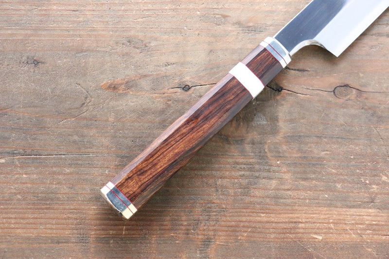 Sakai Takayuki Shiden Silver Steel No.3 Kengata Yanagiba  300mm Desert Ironwood(Sugihara model) Handle - Japannywholesale