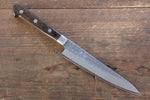 Seisuke AUS8 Hammered Petty-Utility  135mm with Brown Pakka wood Handle - Japannywholesale