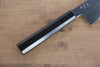 Jikko Fujisan Honyaki White Steel No.3 Mirrored Finish Kiritsuke Gyuto  210mm Ebony Wood Handle - Japannywholesale