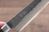 Seisuke AUS8 Hammered Petty-Utility  135mm with Brown Pakka wood Handle - Japannywholesale