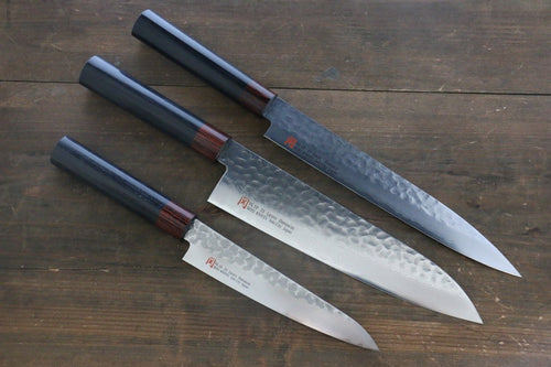 Iseya VG10 33 Layer Damascus Japanese, Gyuto 210mm, Petty 150mm & Sushi Knife 210mm Set - Japannywholesale