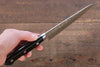 Takamura Knives VG10 Hammered Petty-Utility  150mm with Black Pakka wood Handle - Japannywholesale