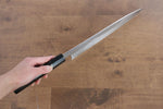 Jikko Fujisan Honyaki White Steel No.3 Gyuto  240mm Ebony Wood Handle Kasumi - Japannywholesale