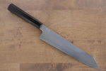 Jikko Fujisan Honyaki White Steel No.3 Kasumitogi Kiritsuke Gyuto  240mm Ebony Wood Handle - Japannywholesale