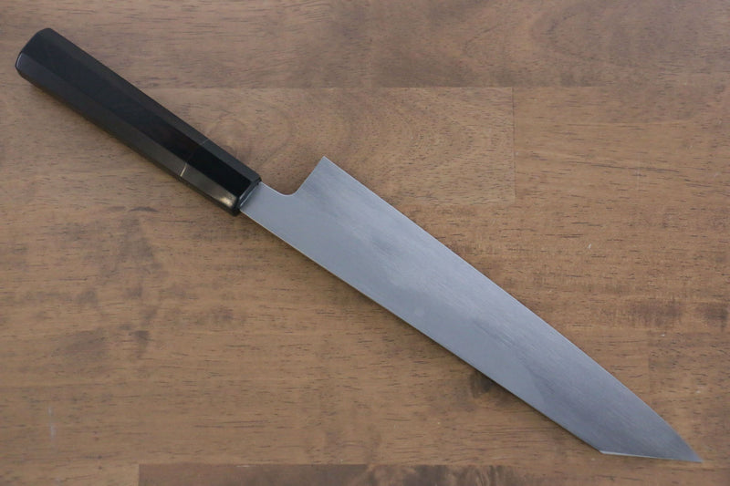 Jikko Fujisan Honyaki White Steel No.3 Kasumitogi Kiritsuke Gyuto  240mm Ebony Wood Handle - Japannywholesale