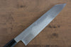 Jikko Fujisan Honyaki White Steel No.3 Kasumitogi Kiritsuke Gyuto  240mm Ebony Wood Handle - Japannywholesale