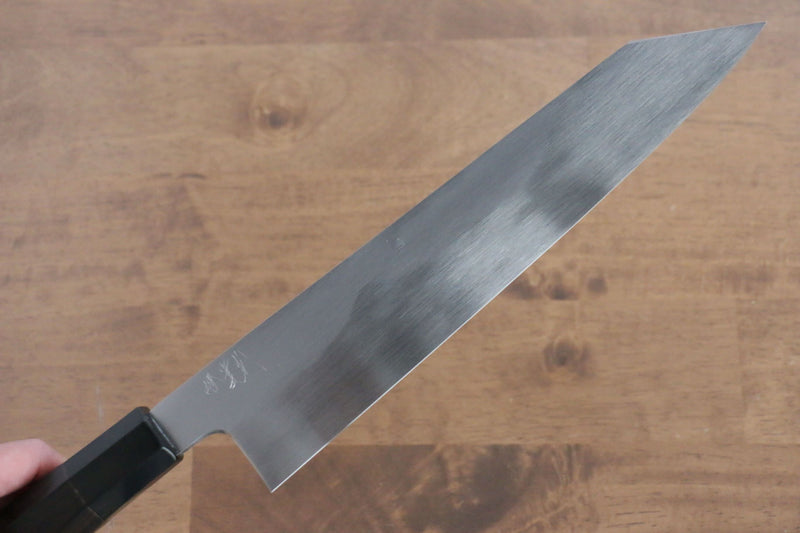 Jikko Fujisan Honyaki White Steel No.3 Kasumitogi Kiritsuke Gyuto  240mm Ebony Wood Handle - Japannywholesale