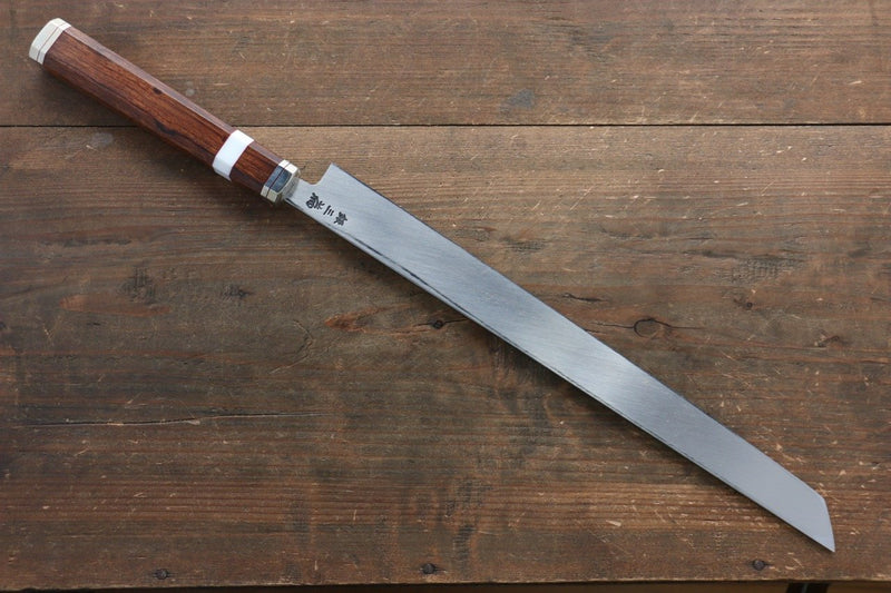 Sakai Takayuki Shiden Silver Steel No.3 Takohiki  300mm Desert Ironwood(Sugihara model) Handle - Japannywholesale