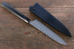 Yoshimi Kato SG2 Damascus Petty-Utility  150mm with Lacquered Handle with Saya - Japannywholesale