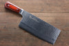 Sakai Takayuki VG10 33 Layer Damascus Chinese Cleaver  195mm Mahogany Pakka wood Handle - Japannywholesale