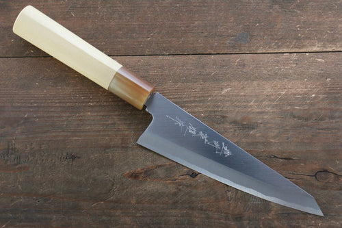 Hideo Kitaoka Blue Steel No.2 Damascus Honesuki Boning  150mm with Magnolia Handle - Japannywholesale