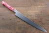 Sakai Takayuki Grand Chef Grand Chef Swedish Steel-stn Sujihiki  240mm Red Micarta Handle - Japannywholesale