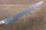 Sakai Takayuki Grand Chef Grand Chef Swedish Steel-stn Sujihiki  240mm Red Micarta Handle - Japannywholesale