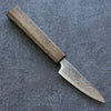 Seisuke Nami AUS10 Mirrored Finish Damascus Petty-Utility  80mm Oak Handle - Japannywholesale