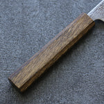 Seisuke Nami AUS10 Mirrored Finish Damascus Petty-Utility  80mm Oak Handle - Japannywholesale