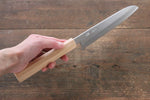 Seisuke Silver Steel No.3 Santoku  165mm Cherry Blossoms Handle - Japannywholesale