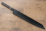 Sakai Takayuki Fujisan White Steel No.2 Honyaki Kiritsuke Yanagiba  300mm Ebony with Ring Handle with Sheath - Japannywholesale