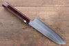 Seisuke Silver Steel No.3 Santoku  165mm Lacquered Handle - Japannywholesale