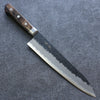 Seisuke Blue Super Black Gyuto  210mm Brown Pakka wood Handle - Japannywholesale