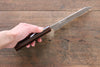 Seisuke Silver Steel No.3 Kiritsuke Petty-Utility  150mm Lacquered Handle - Japannywholesale