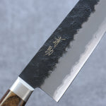 Seisuke Blue Super Black Gyuto  210mm Brown Pakka wood Handle - Japannywholesale