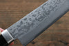 Kunihira Sairyu VG10 Damascus Small Santoku  135mm Black Pakka wood Handle - Japannywholesale