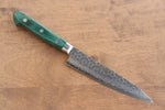 Sakai Takayuki VG10 17 Layer Damascus Petty-Utility  135mm Green Pakka wood Handle - Japannywholesale