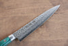 Sakai Takayuki VG10 17 Layer Damascus Petty-Utility  135mm Green Pakka wood Handle - Japannywholesale