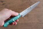 Sakai Takayuki VG10 17 Layer Damascus Petty-Utility  135mm Green Pakka wood Handle - Japannywholesale